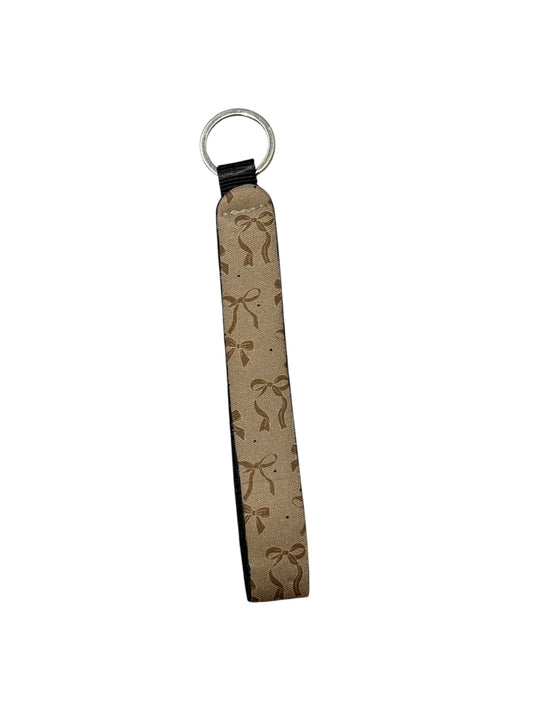 Brown Bow Keychain