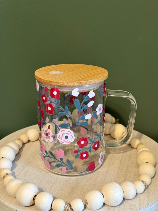 Pink & Red Garden 16oz