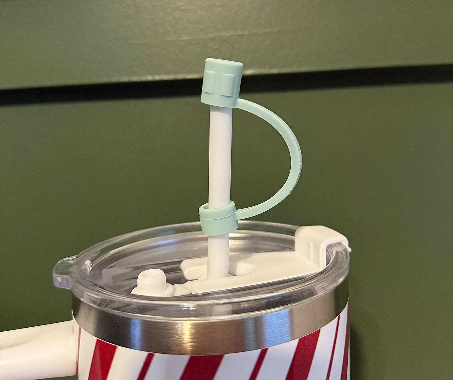 Sage Green Straw Topper 10mm